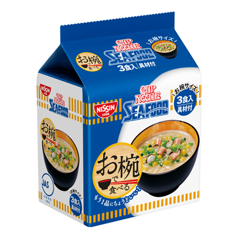 NISSIN Cup Noodle Seafood Eat in a Bowl 3 Meals